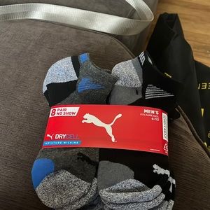 Puma drycell moisture wicking no show socks - mens